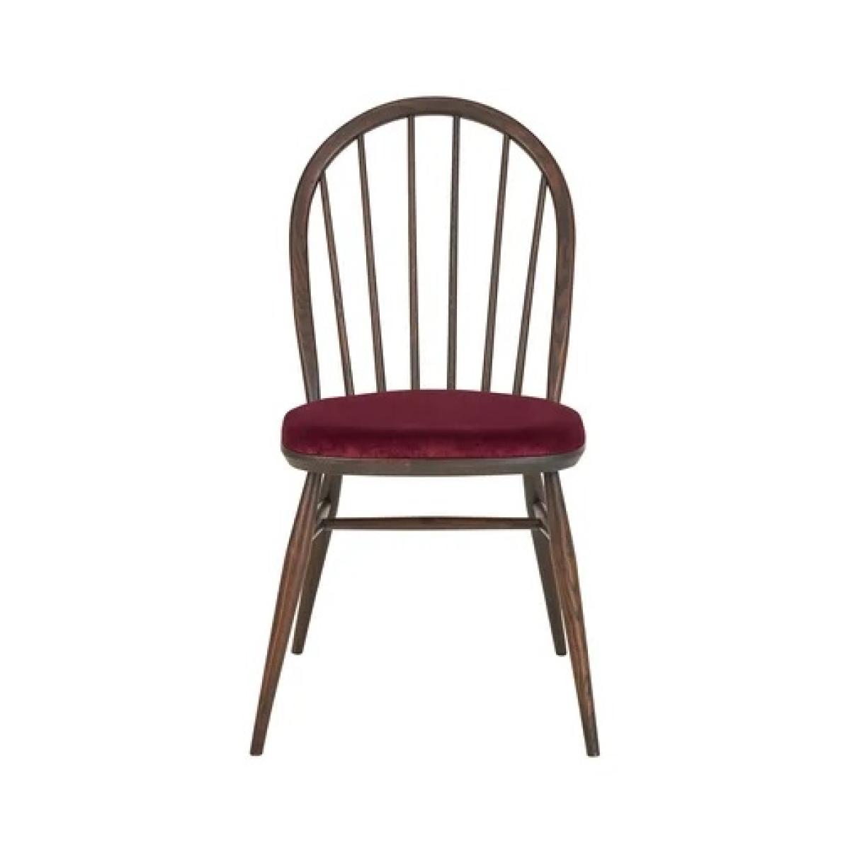 Ercol Windsor Upholstered Dining Chair - Fabric Grade C – image 5