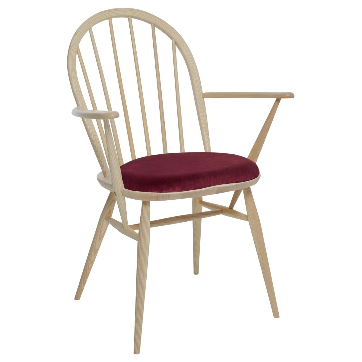Ercol Windsor Upholstered Dining Armchair - Fabric Grade U – image 2