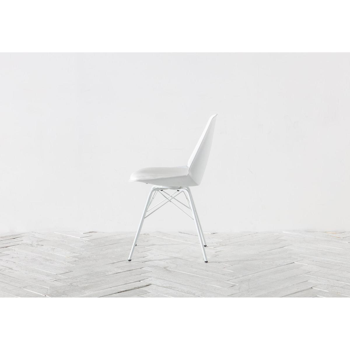 Astrid Dining Chair in White, Set of four – image 3