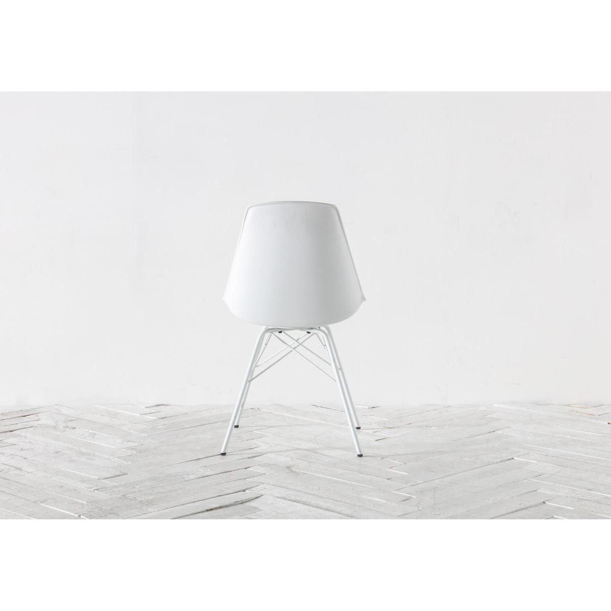 Astrid Dining Chair in White, Set of four – image 4