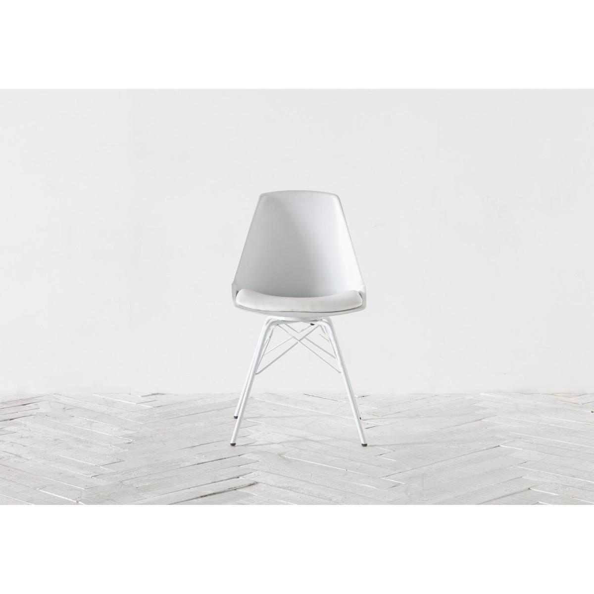 Astrid Dining Chair in White, Set of four – image 1