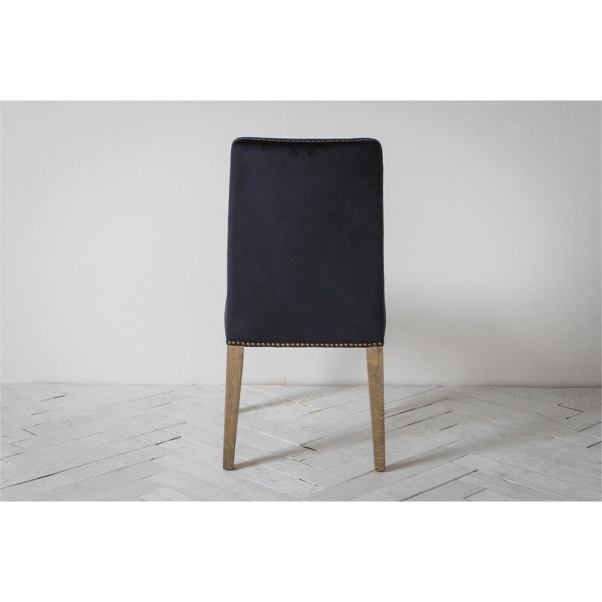 Fergus Dining Chair in Marine Velvet, Set of Two – image 2