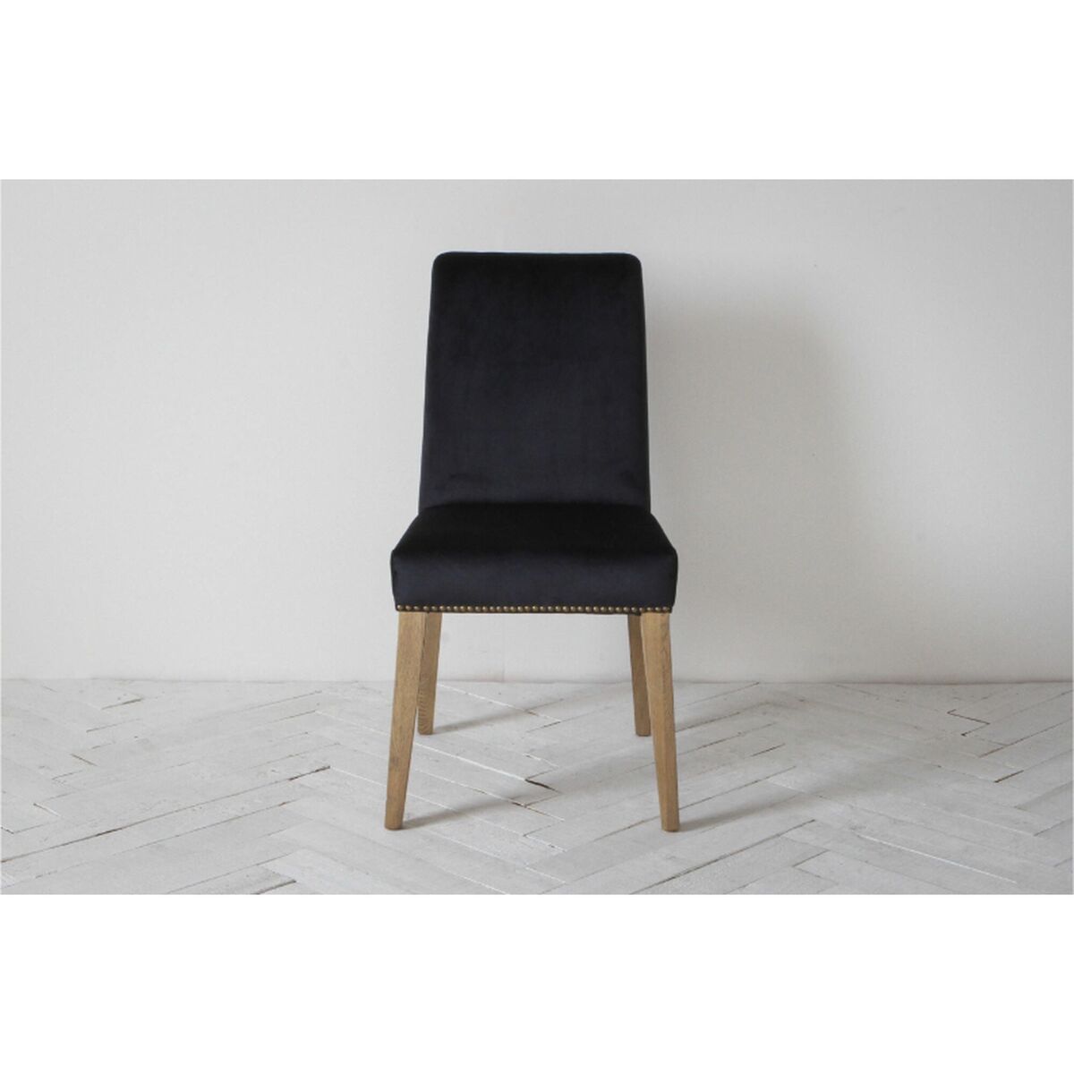 Fergus Dining Chair in Marine Velvet, Set of Two – image 3