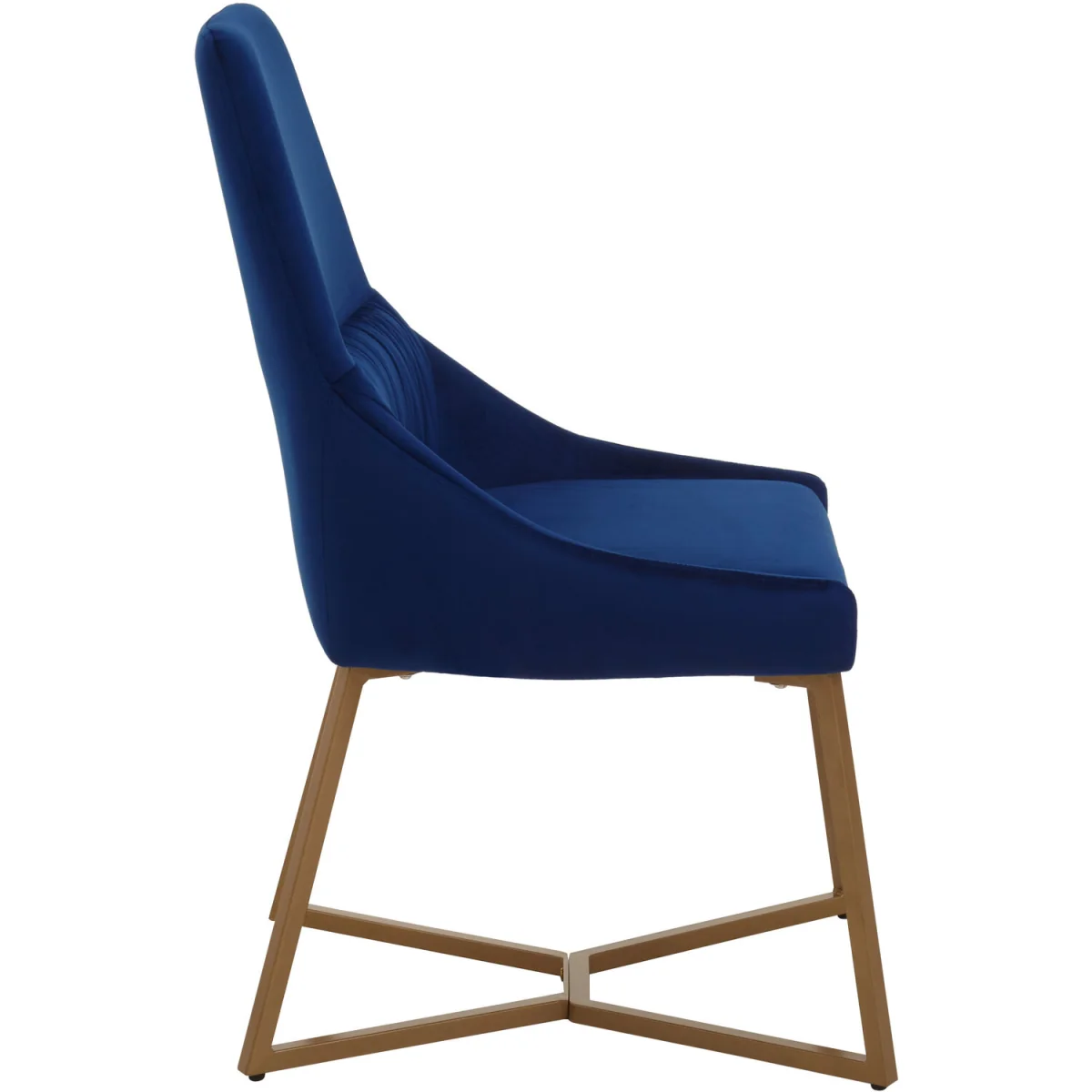 Vieste Midnight Velvet Dining Chair - Blue – image 2