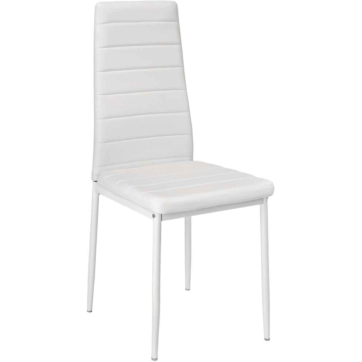 Synthetic Leather Dining Chairs  Set Of 4 - White – image 2