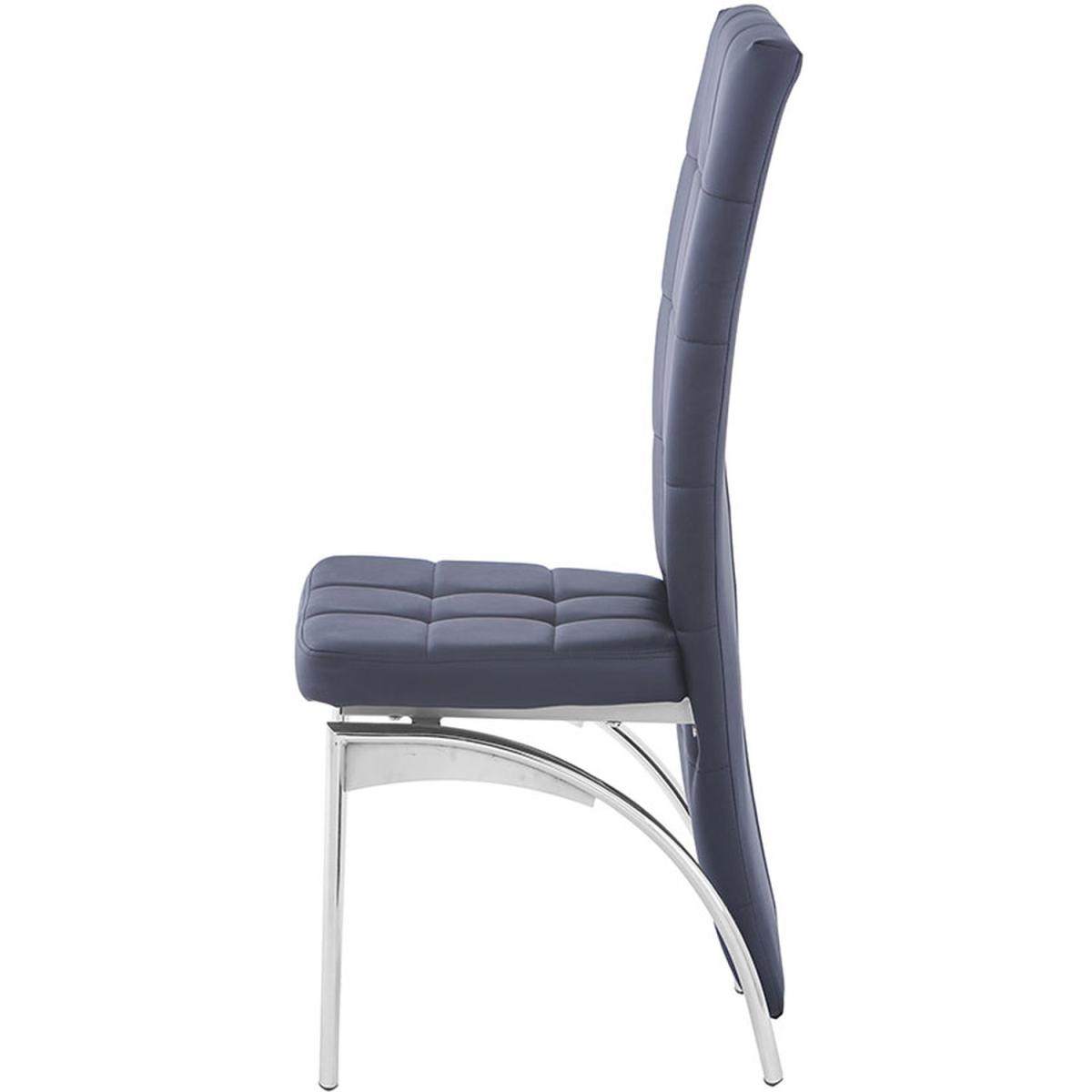 Black PU Dining Chair Set of 4 - Black – image 3