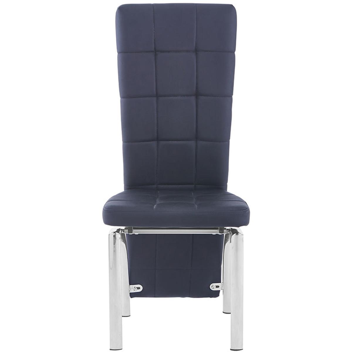 Black PU Dining Chair Set of 4 - Black – image 4