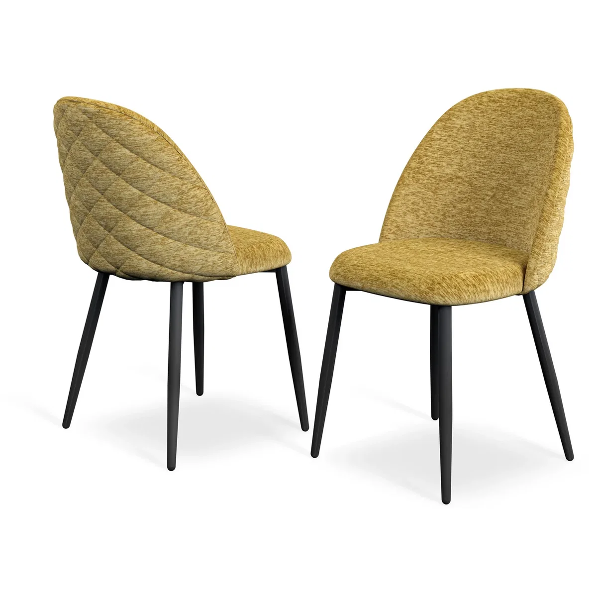 Raye Velvet Upholstered Dining Chairs Set of 6 - Grey – image 5