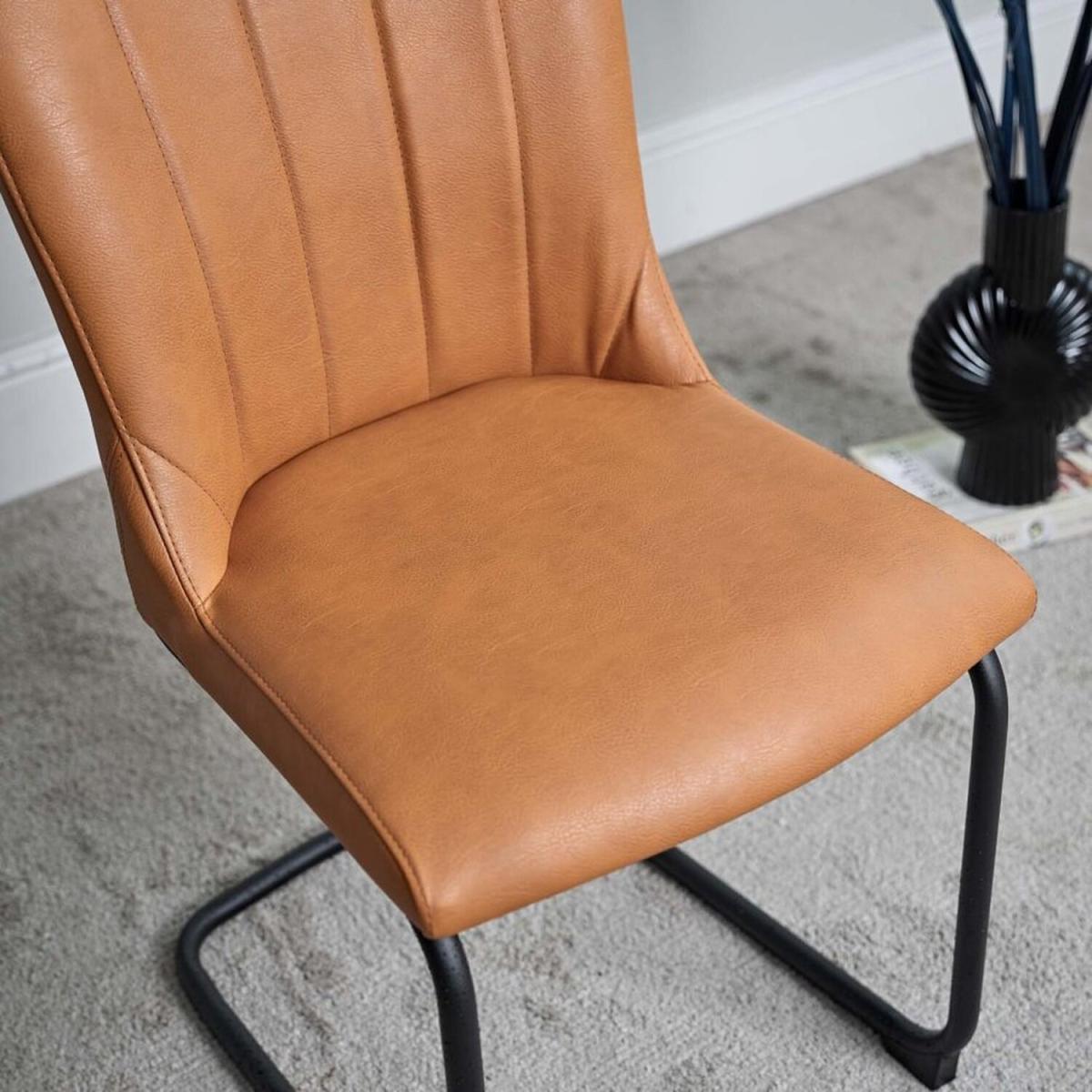 Set of 2 Firenza Dining Chairs - Tan – image 5