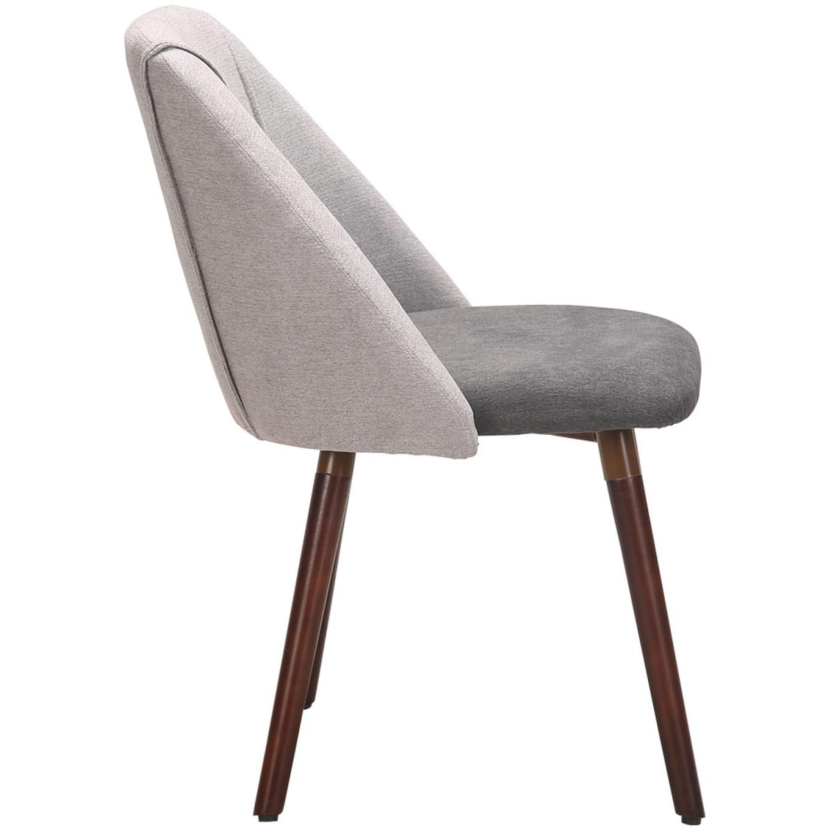 Fabric Side Dining Chair - Light Grey – image 3