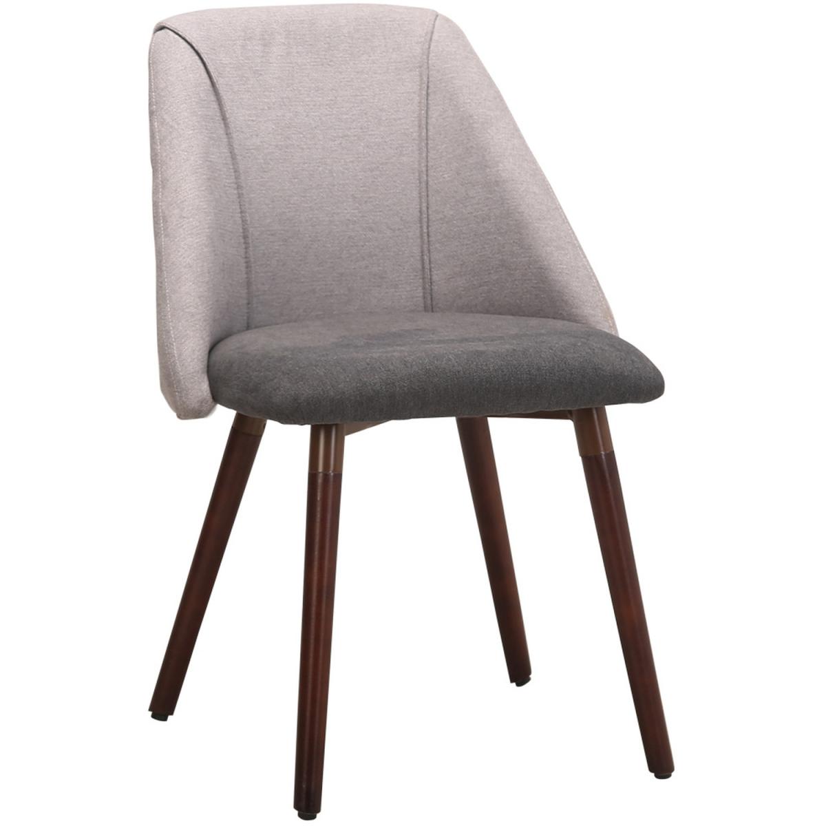 Fabric Side Dining Chair - Light Grey – image 4