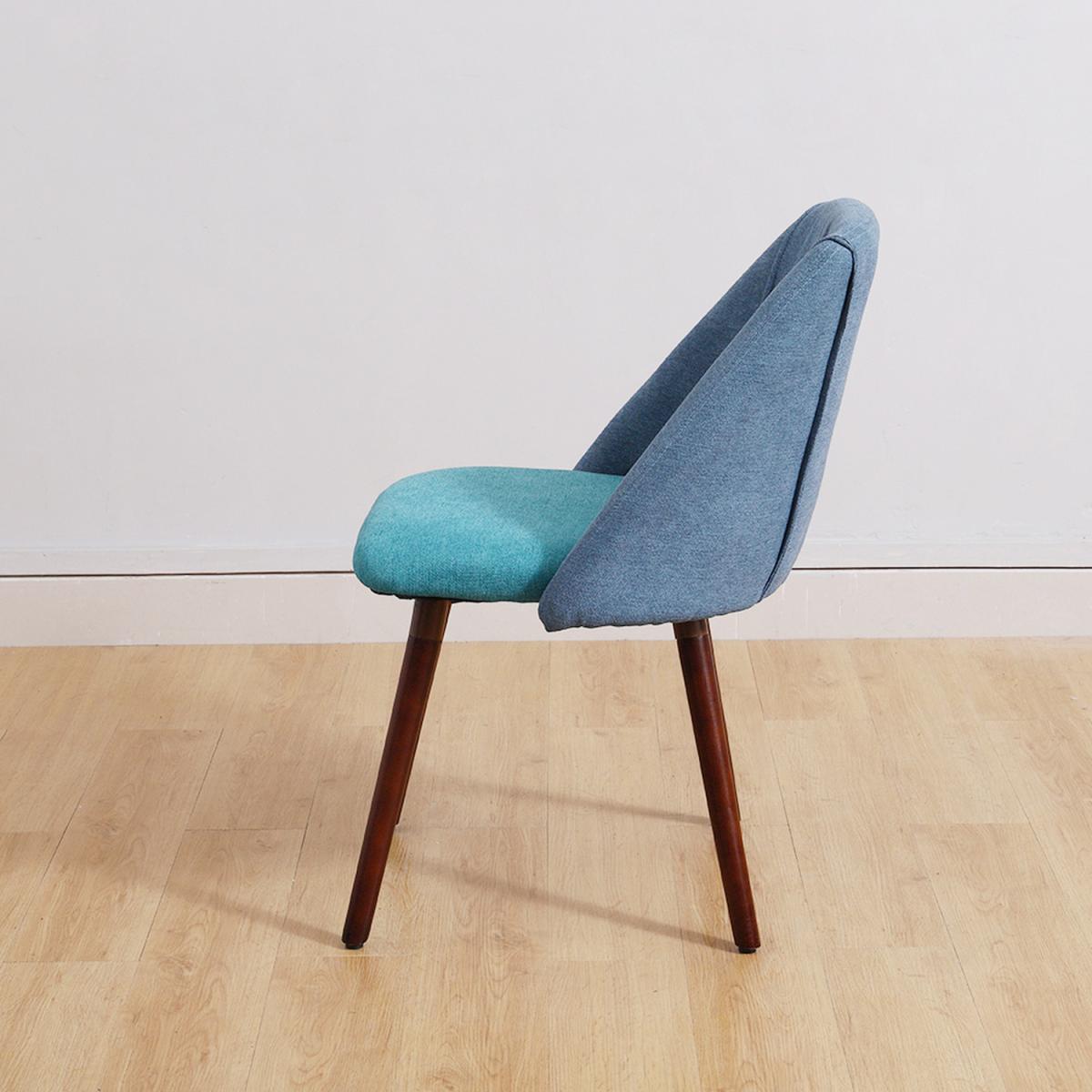 Fabric Side Dining Chair - Light Grey – image 9