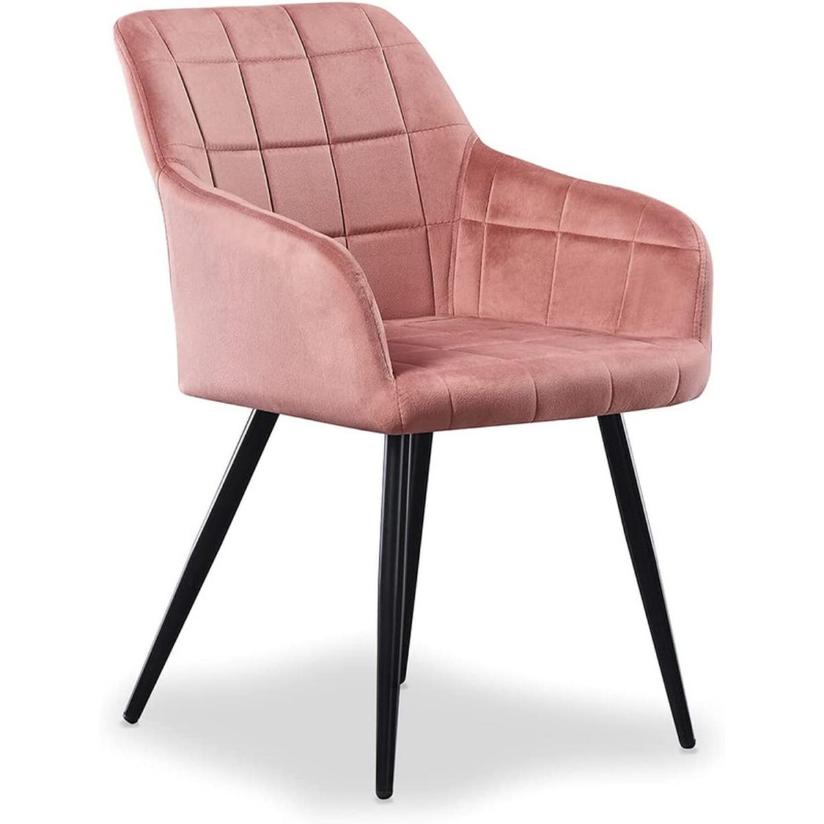 Camden Velvet Dining Chair Set of 2 - Pink – image 4