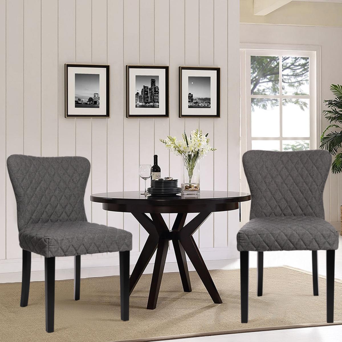 Linen Dining Chairs - Grey – image 5