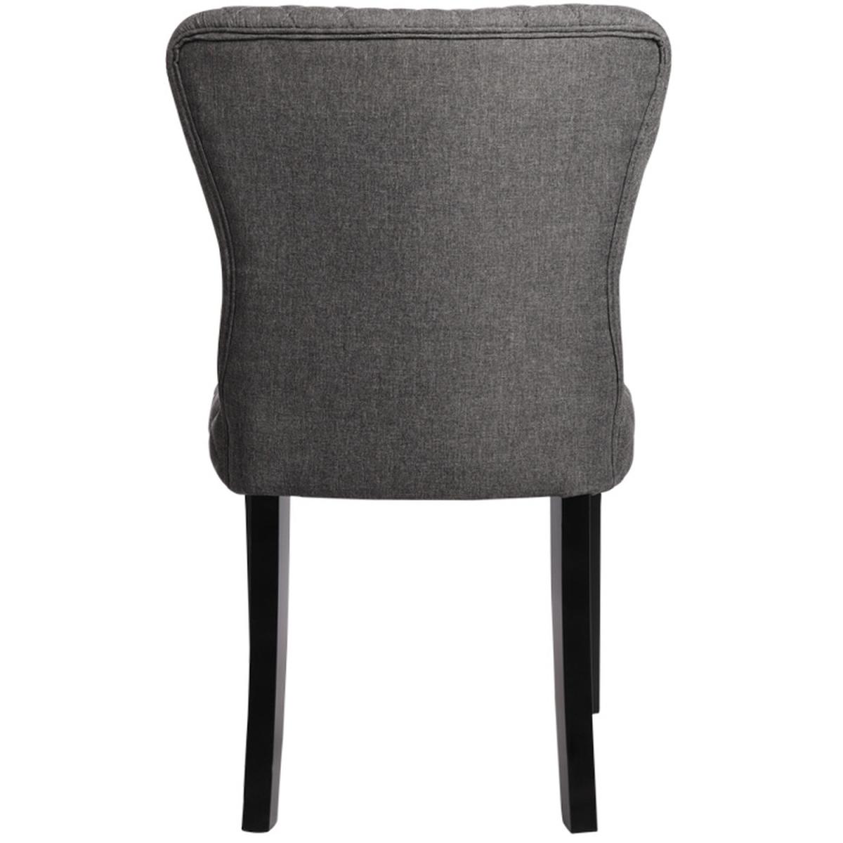 Linen Dining Chairs - Grey – image 7