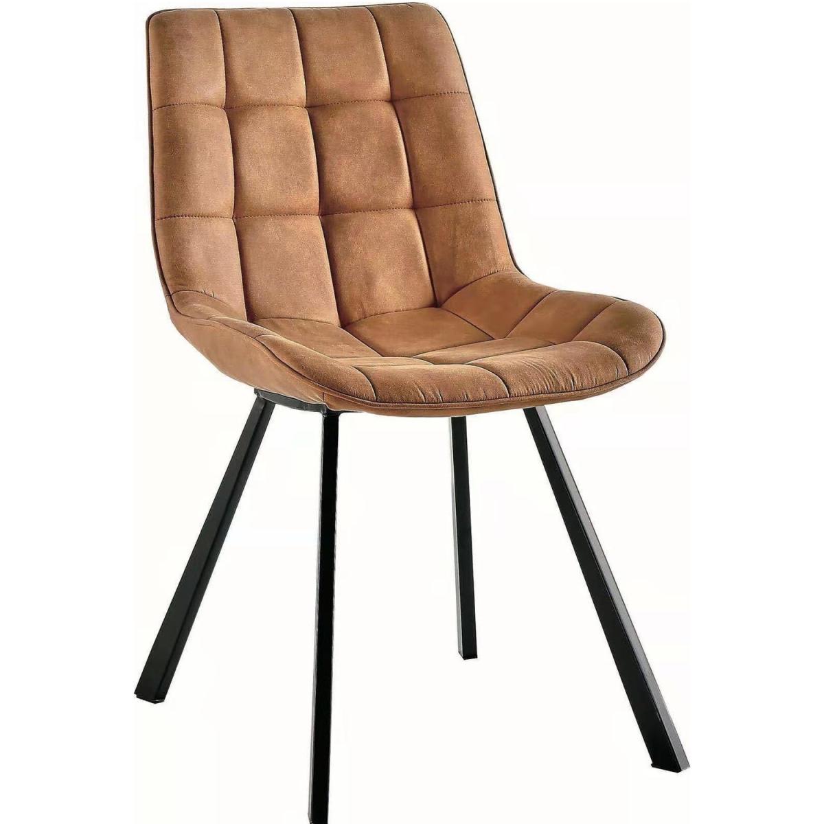 Contemporary Design Dining Chairs in Light Brown Colour Set of 2 - Brown – image 2