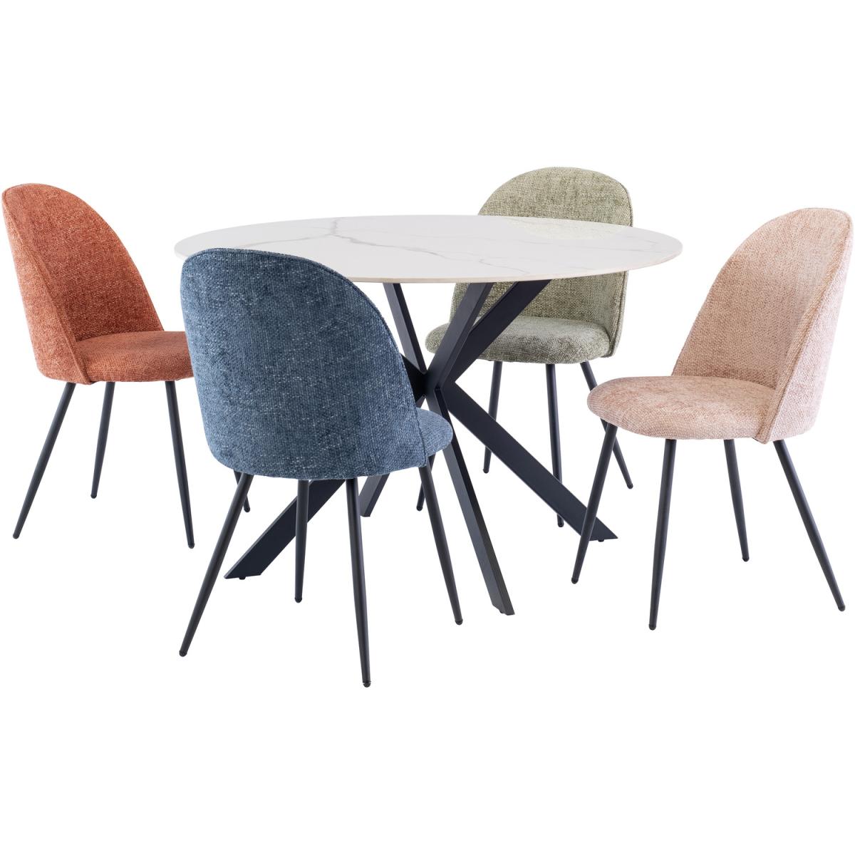 Flamingo Ramona Fabric Dining Chair - Pink – image 3