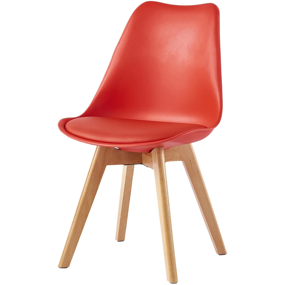 Dining Chairs Designer Chairs Wooden Home Office Commercial EVA - Red – image 13