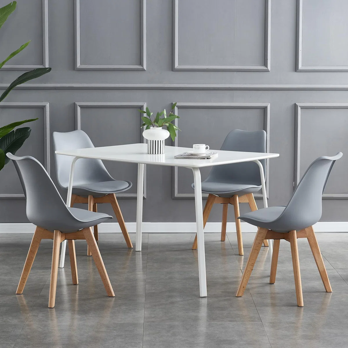 Dining Chairs Designer Chairs Wooden Home Office Commercial EVA - Red – image 24