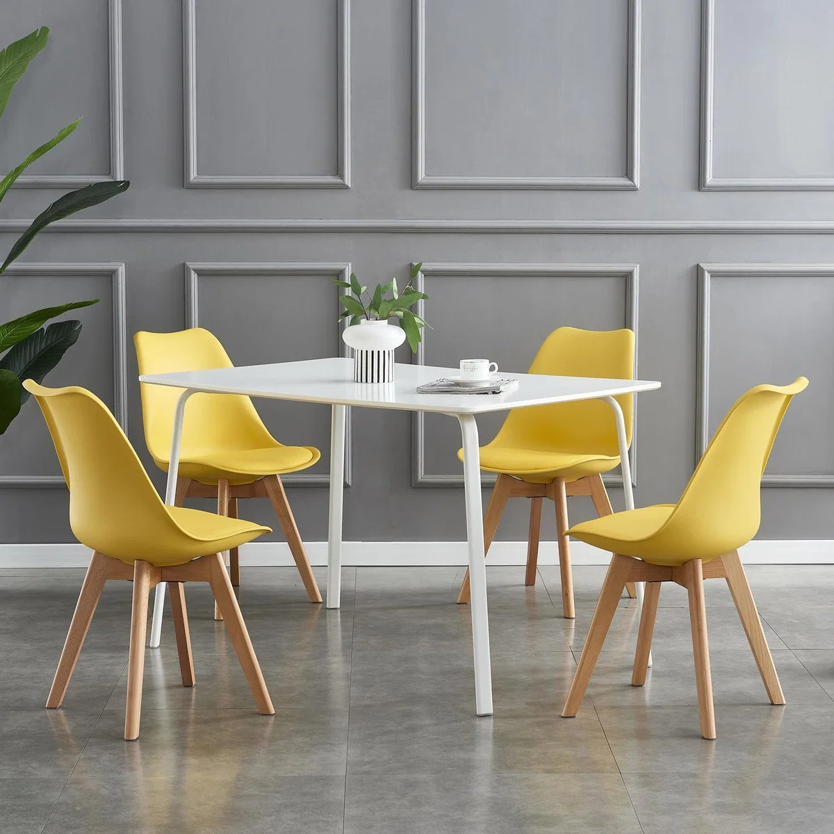 Dining Chairs Designer Chairs Wooden Home Office Commercial EVA - Red – image 26