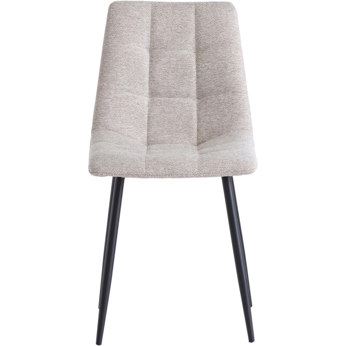 Linen Esme Fabric Dining Chair - Neutral – image 2