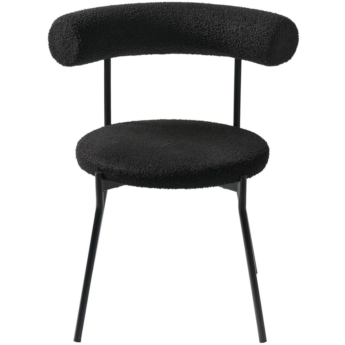Boucle Dining Chair - Black – image 11