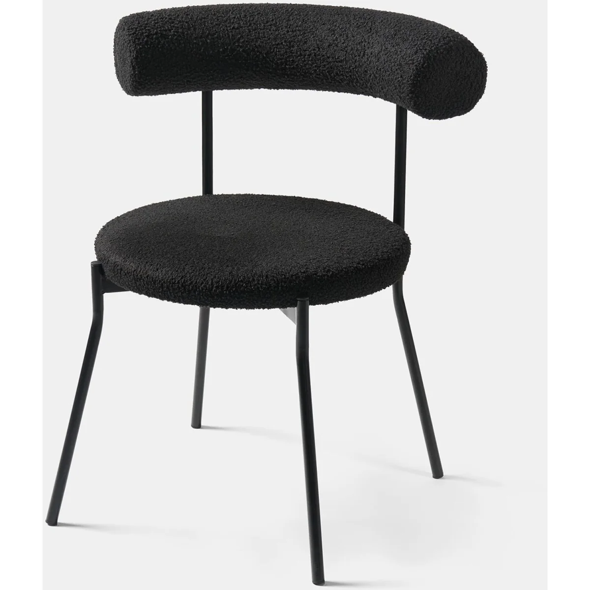 Boucle Dining Chair - Black – image 12
