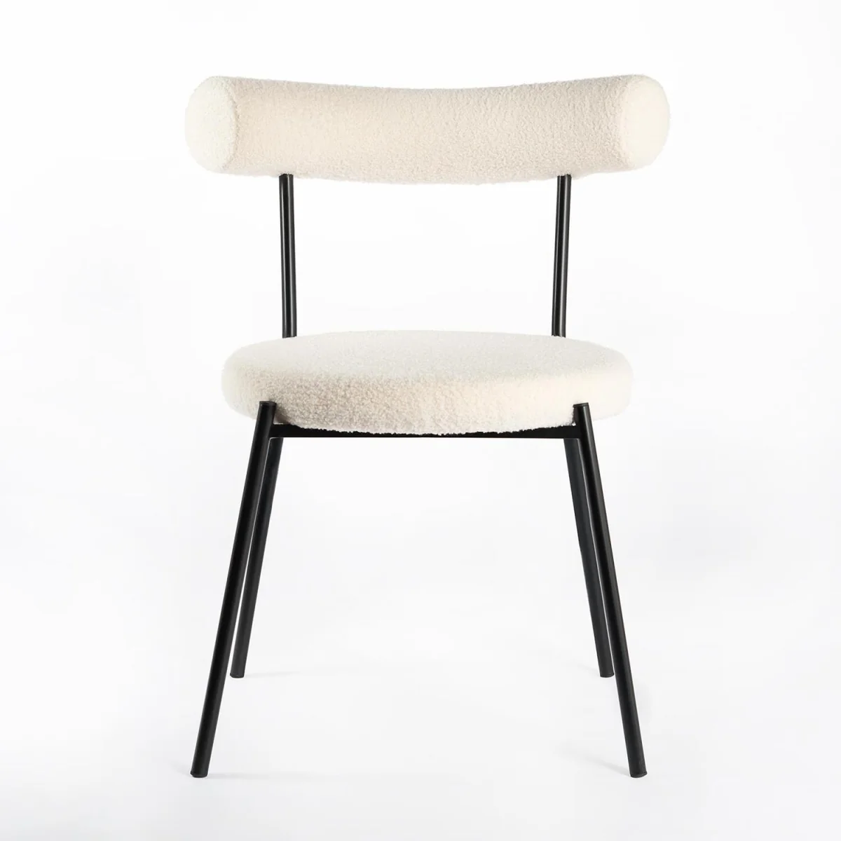 Boucle Dining Chair - Black – image 3