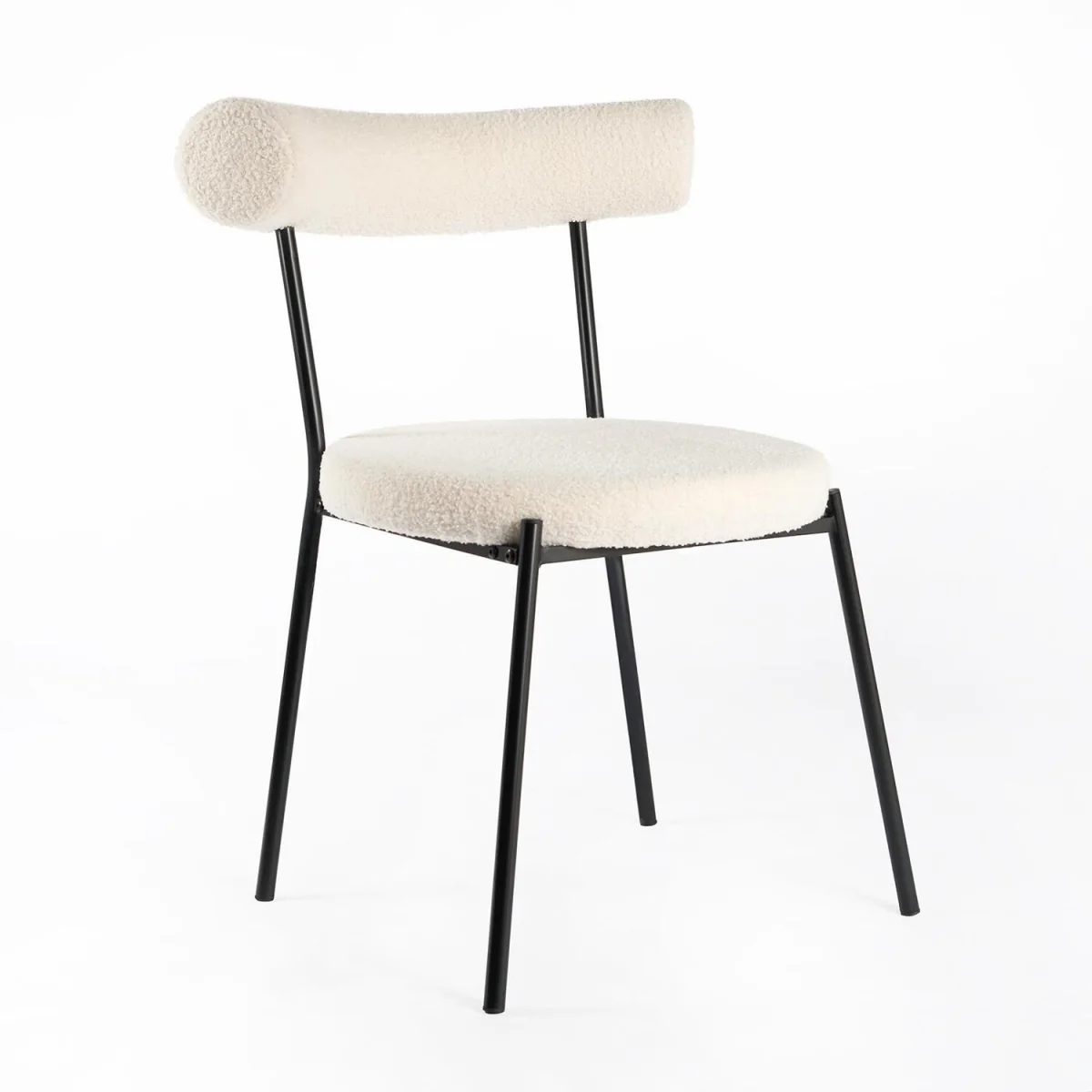 Boucle Dining Chair - Black – image 4