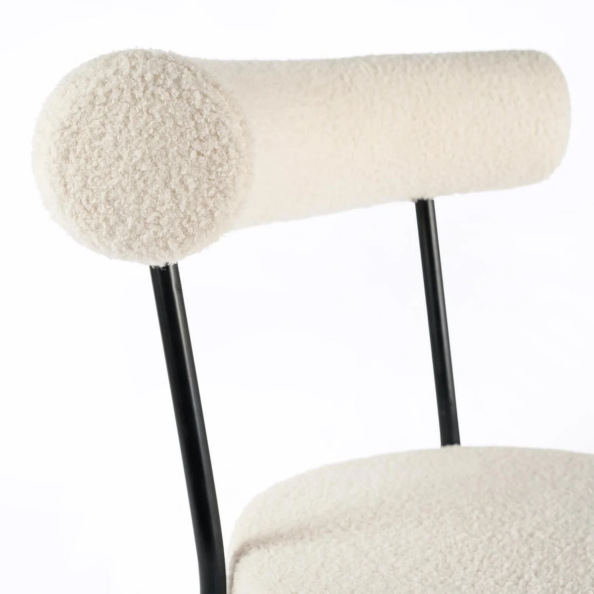 Boucle Dining Chair - Black – image 6