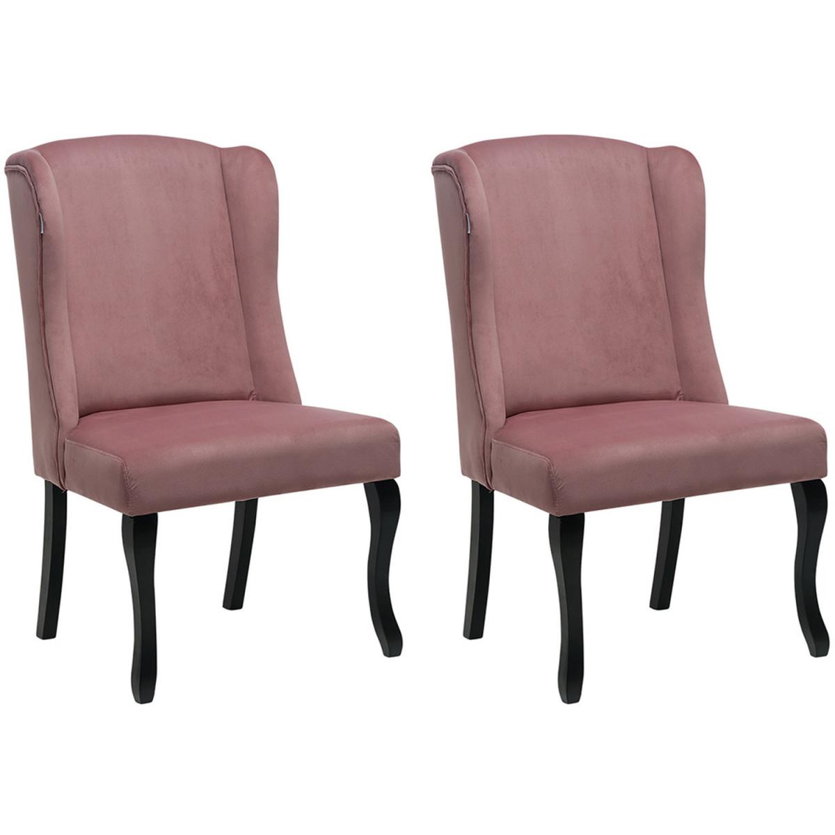Velvet Dining Chair Set Of 2 - Brown – image 16