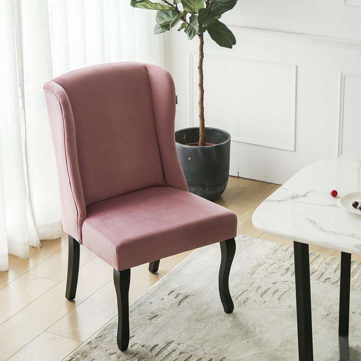 Velvet Dining Chair Set Of 2 - Brown – image 19