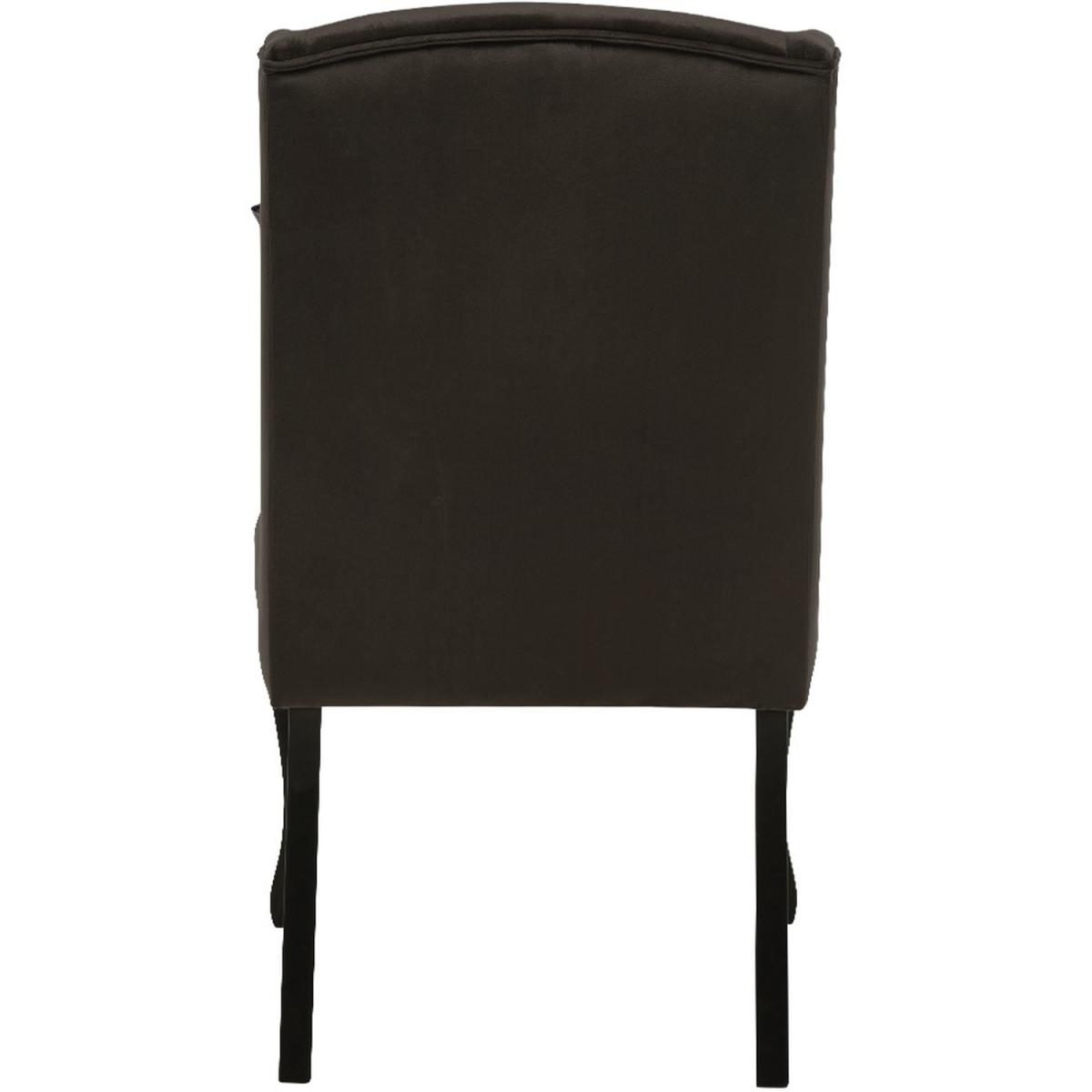 Velvet Dining Chair Set Of 2 - Brown – image 3