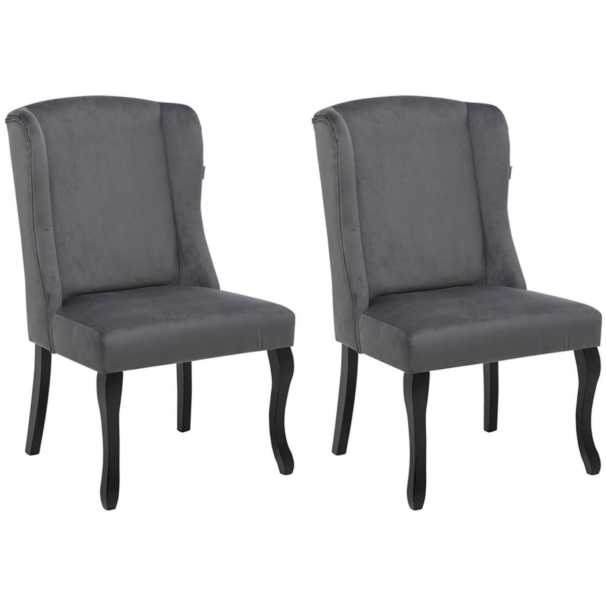 Velvet Dining Chair Set Of 2 - Brown – image 10