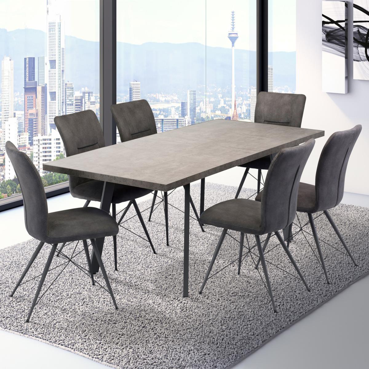 Grey Fabric Amalfi Dining Chair - Grey – image 4