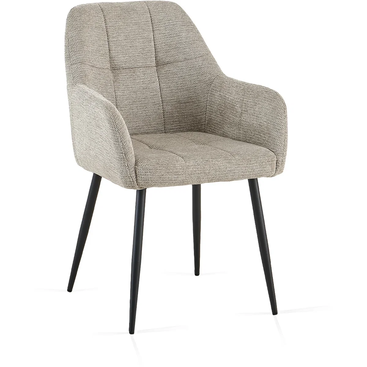 SONARA Modern Dining Chair - Plush Chenille Upholstery, Ergonomic Curved Back, Metal Cross Legs - Light Red – image 4