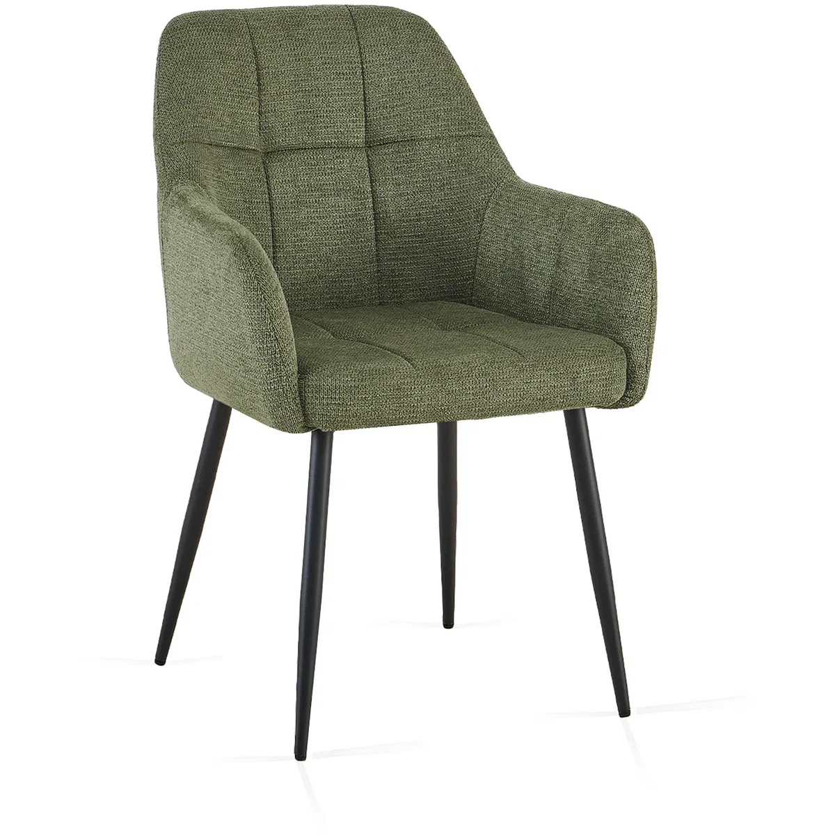 SONARA Modern Dining Chair - Plush Chenille Upholstery, Ergonomic Curved Back, Metal Cross Legs - Light Red – image 5