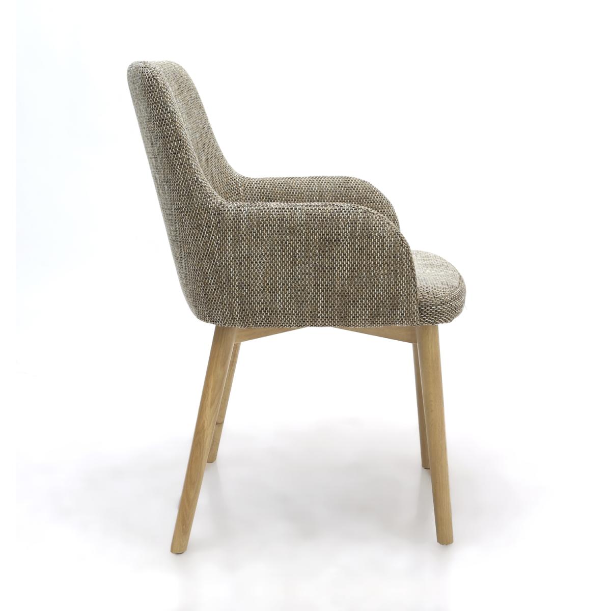 Pair Of Sidcup Dining Chairs - Blue Striped – image 11
