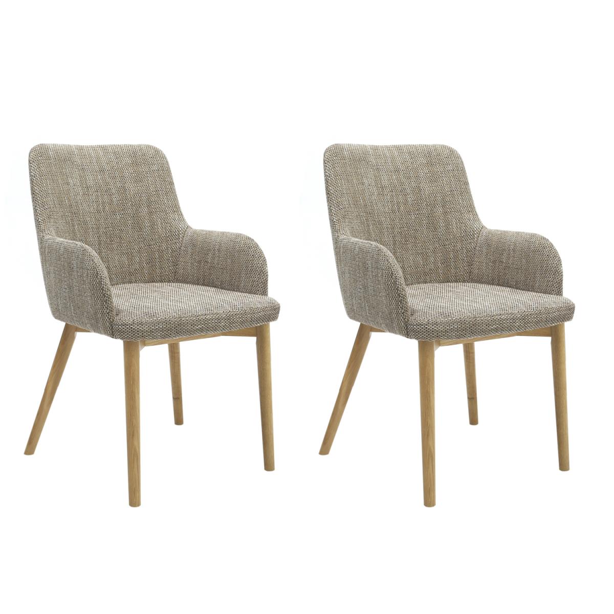 Pair Of Sidcup Dining Chairs - Blue Striped – image 7