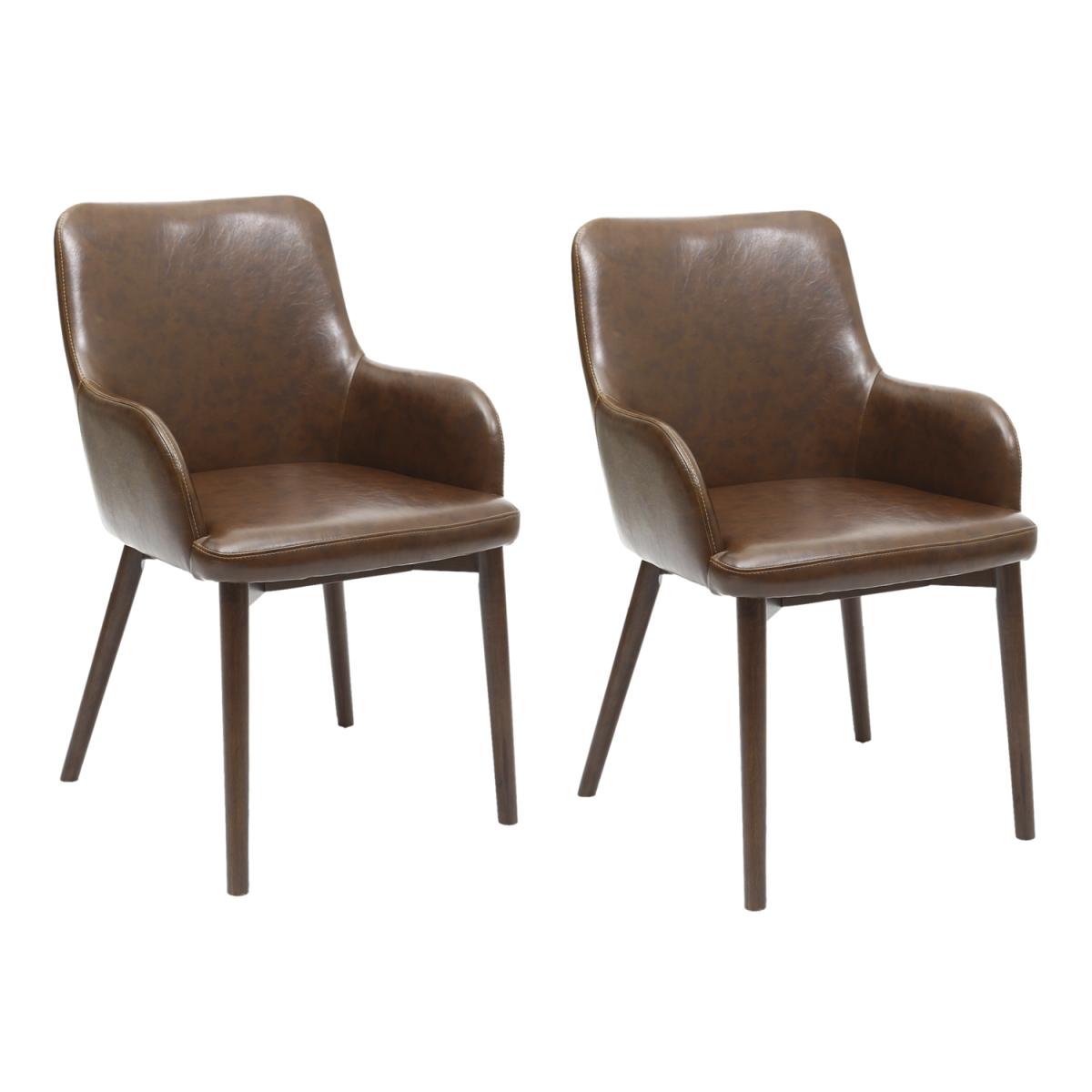 Pair Of Sidcup Dining Chairs - Blue Striped – image 9