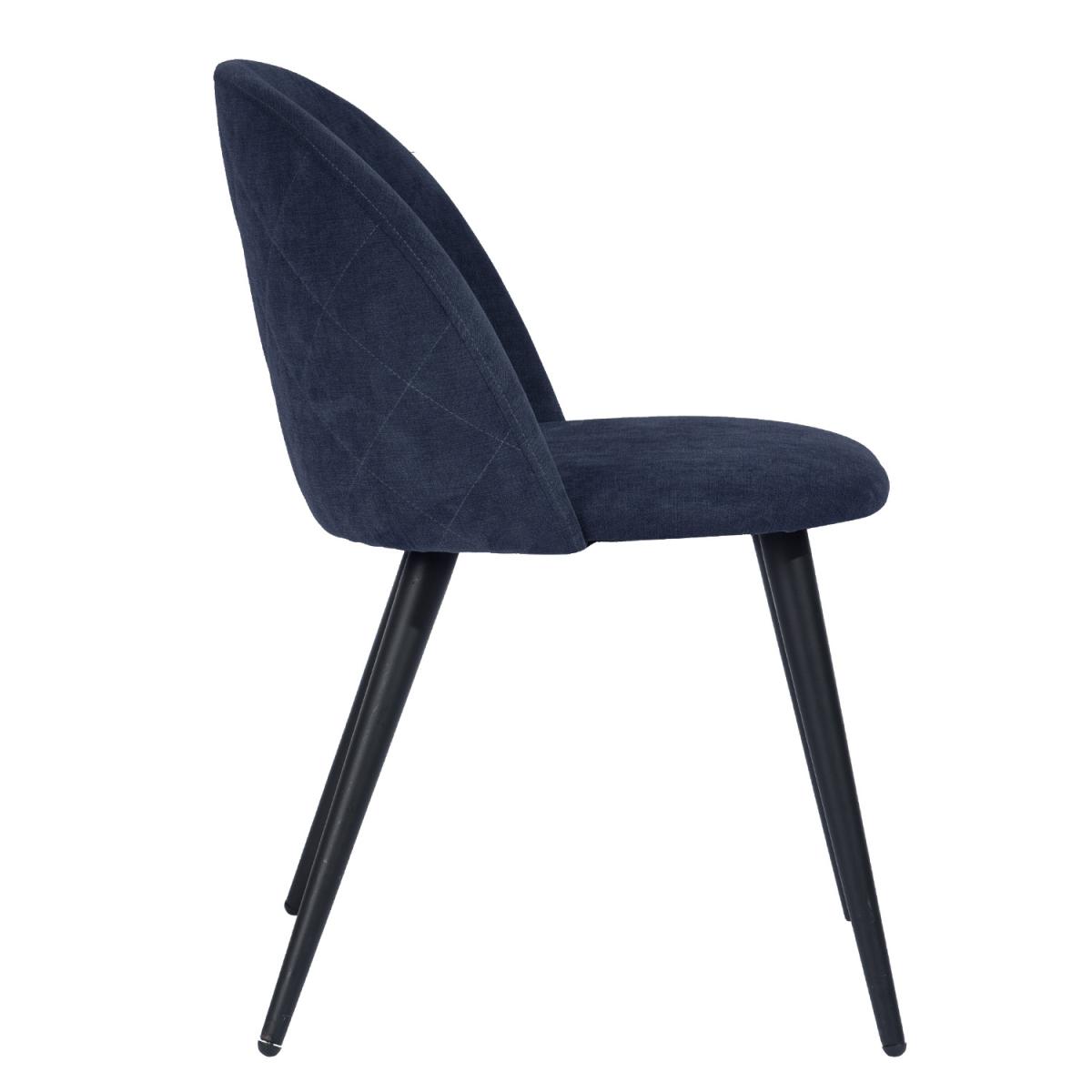 Set of 2 Dining Chairs With Round Backs Zomba Terry Fabric - Green – image 12