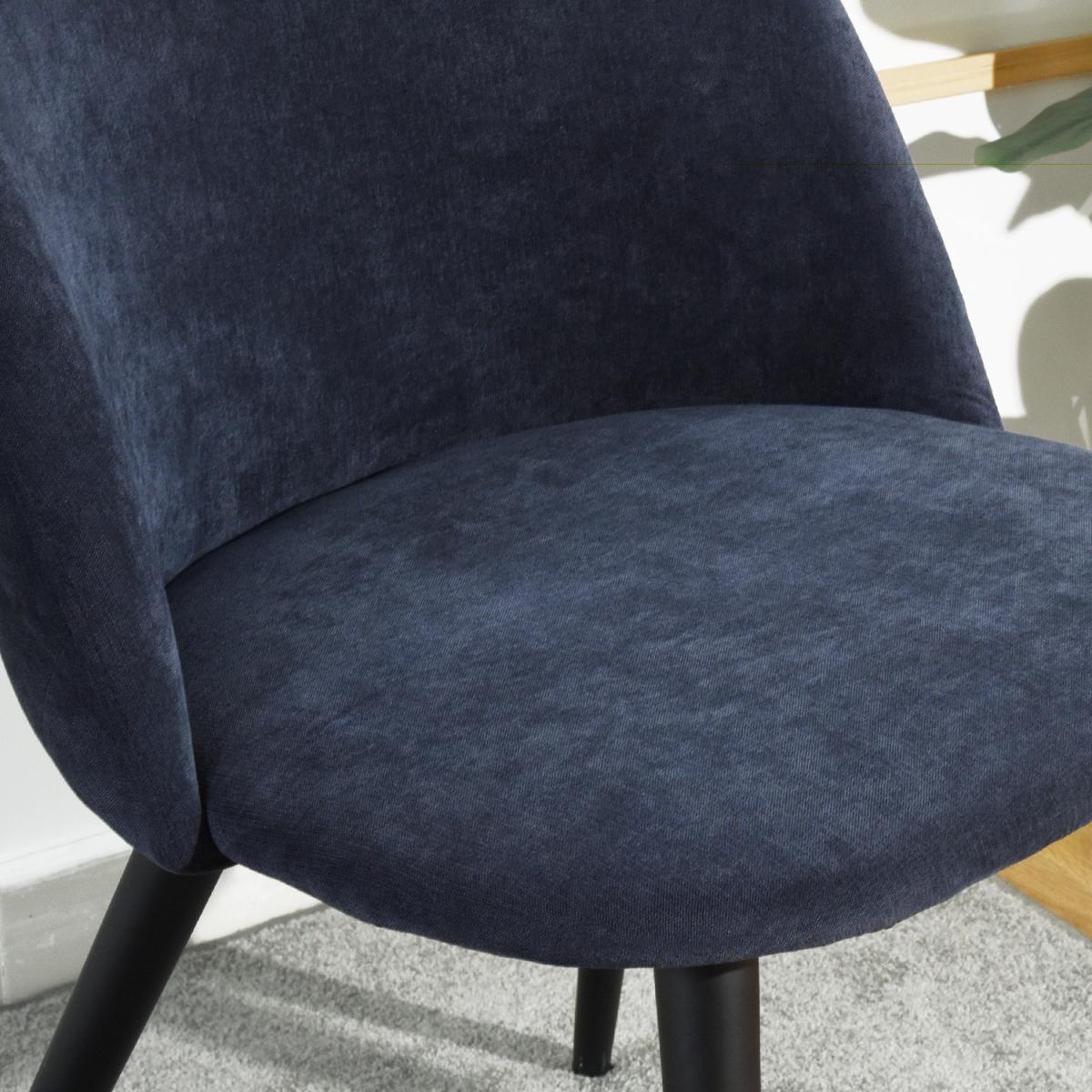 Set of 2 Dining Chairs With Round Backs Zomba Terry Fabric - Green – image 13