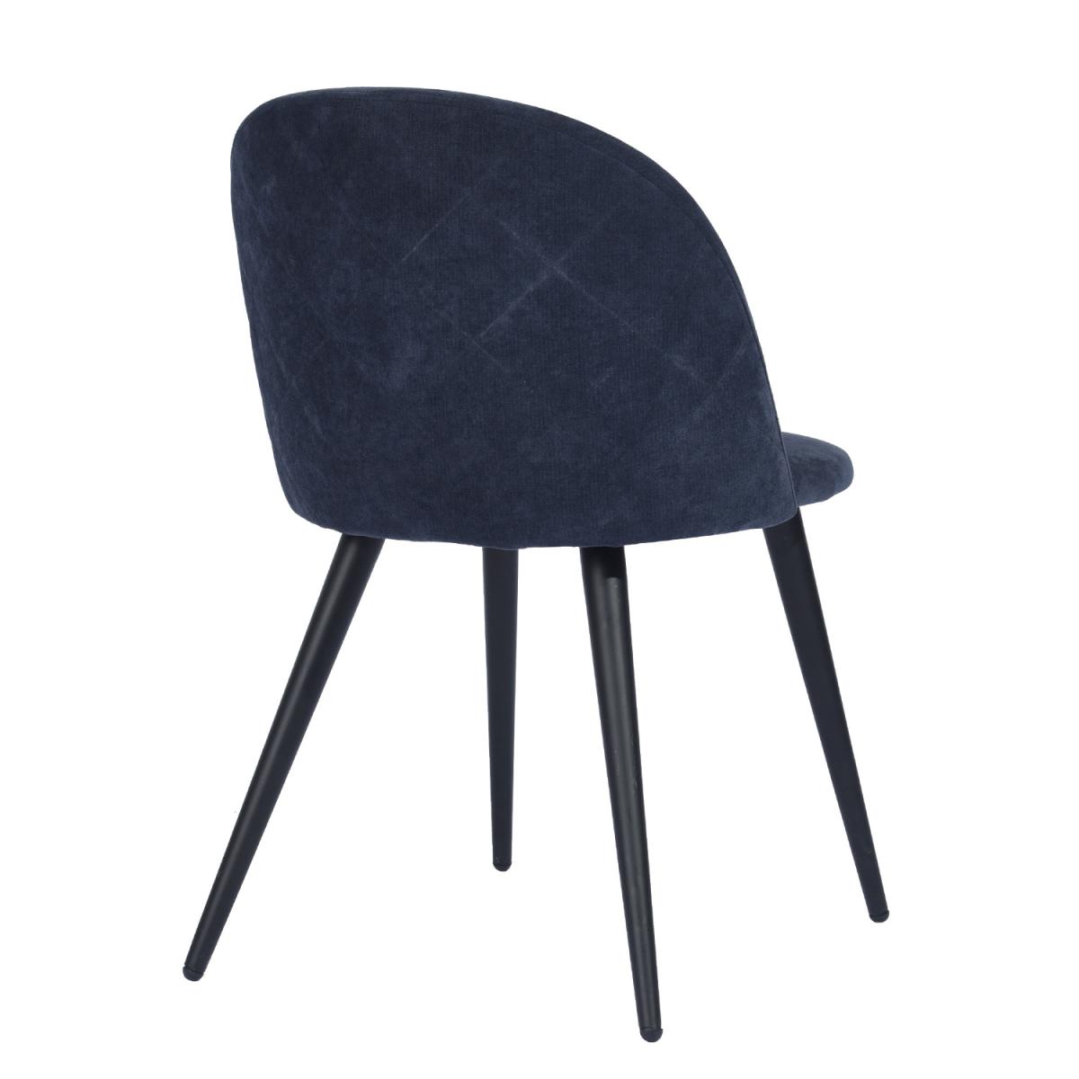 Set of 2 Dining Chairs With Round Backs Zomba Terry Fabric - Green – image 17