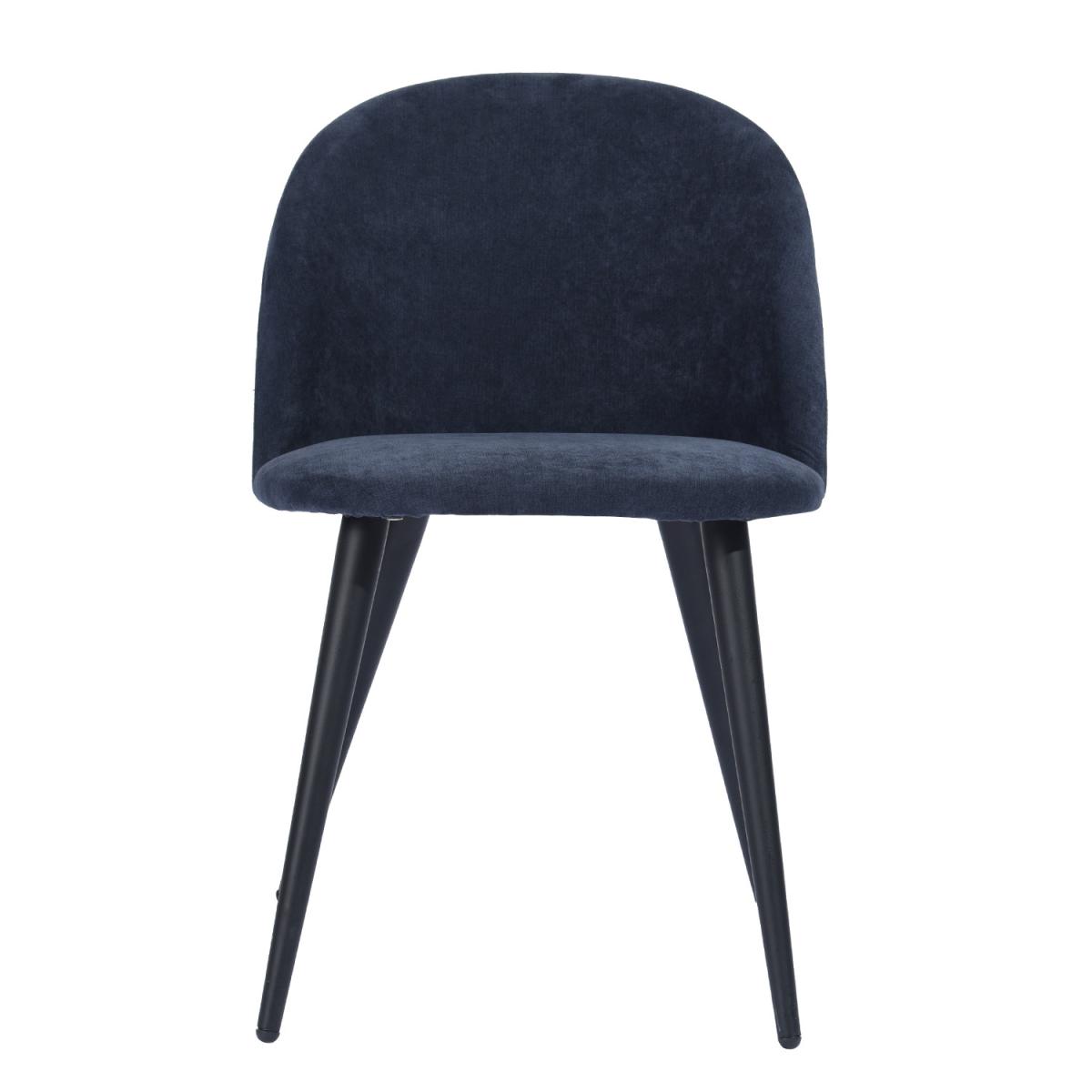 Set of 2 Dining Chairs With Round Backs Zomba Terry Fabric - Green – image 18