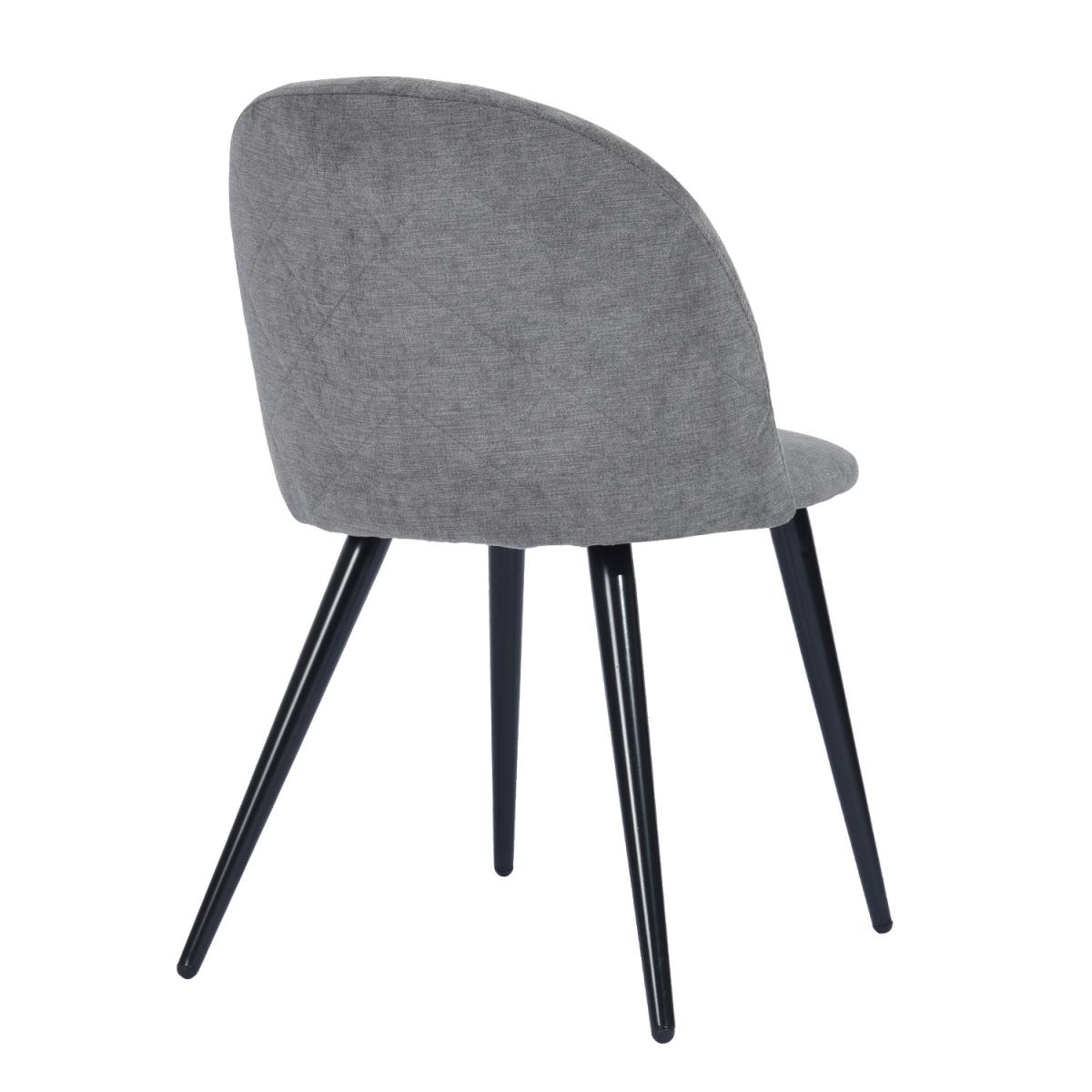 Set of 2 Dining Chairs With Round Backs Zomba Terry Fabric - Green – image 22