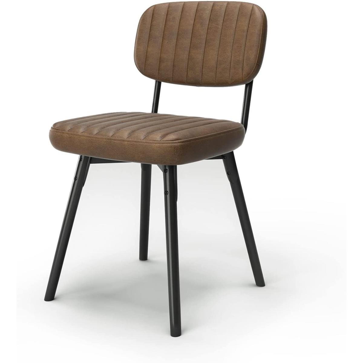 Dripex Dining Chair with PU Cushion Seat Back - Brown – image 8