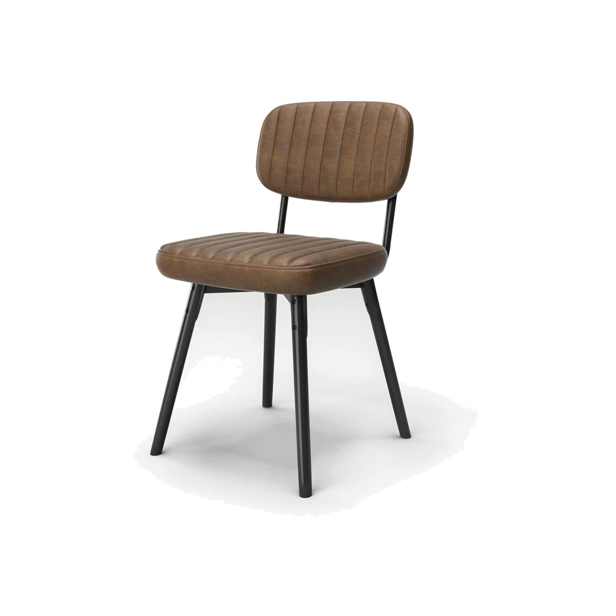 Dripex Dining Chair with PU Cushion Seat Back - Brown – image 1