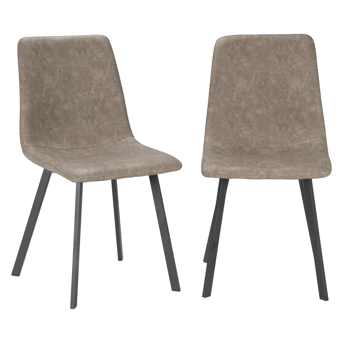 Pair of Ezra Dining Chairs - Brown – image 2