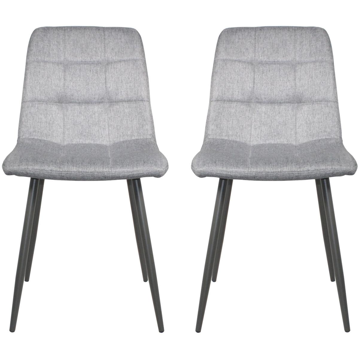 Set of 2 Orbit Dining Chairs - Light Grey – image 6