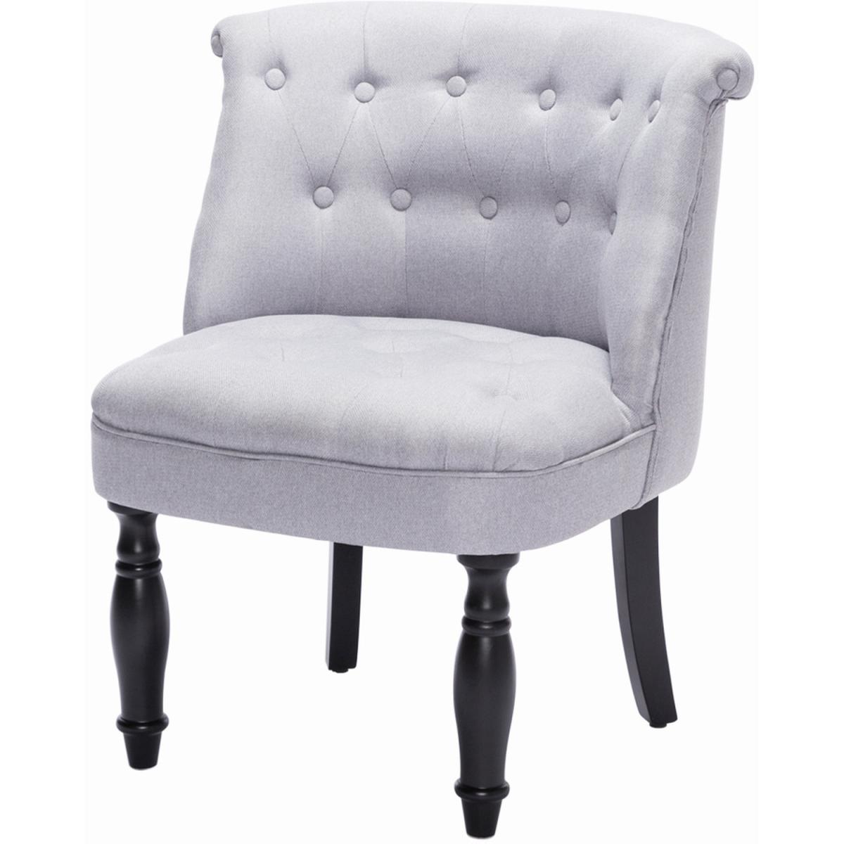 Linen Classic Dining Chair - Grey – image 2